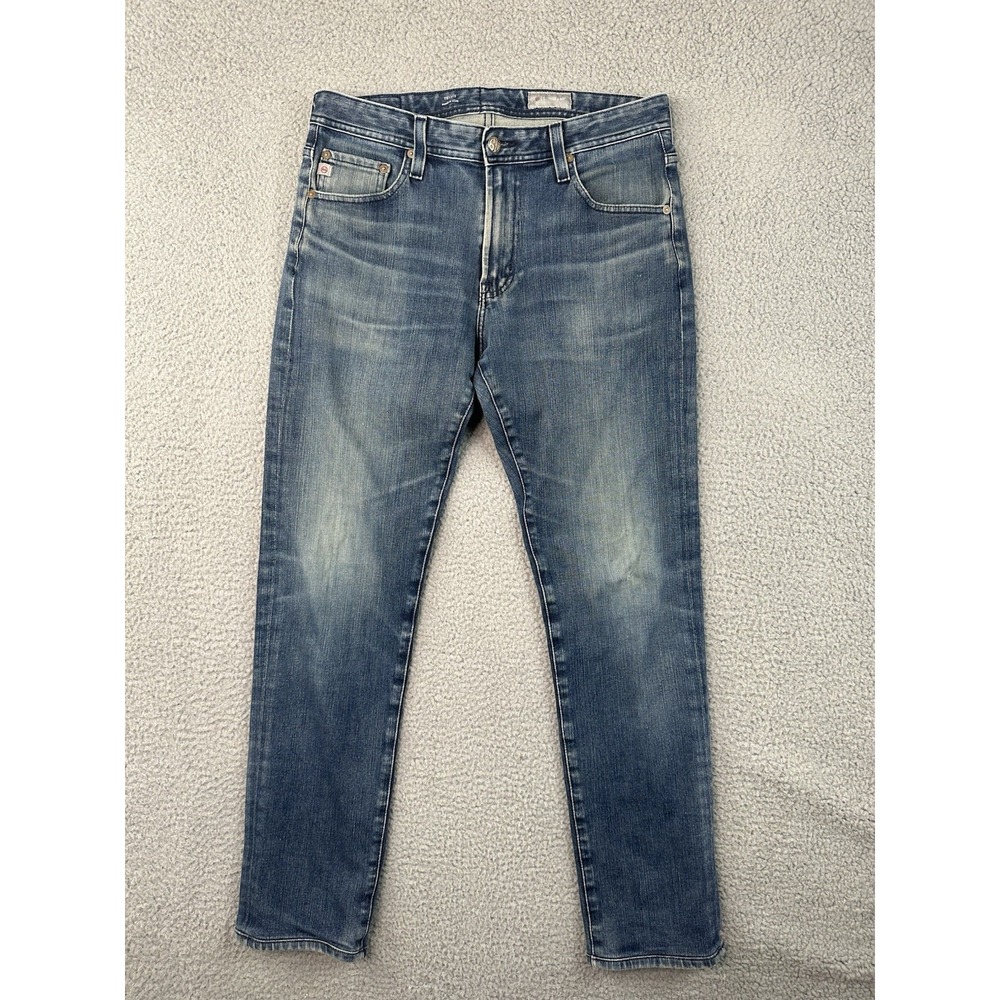 Adriano Goldschmied Jeans Mens 31x33 (31) Blue The Tellis Modern Slim Distressed